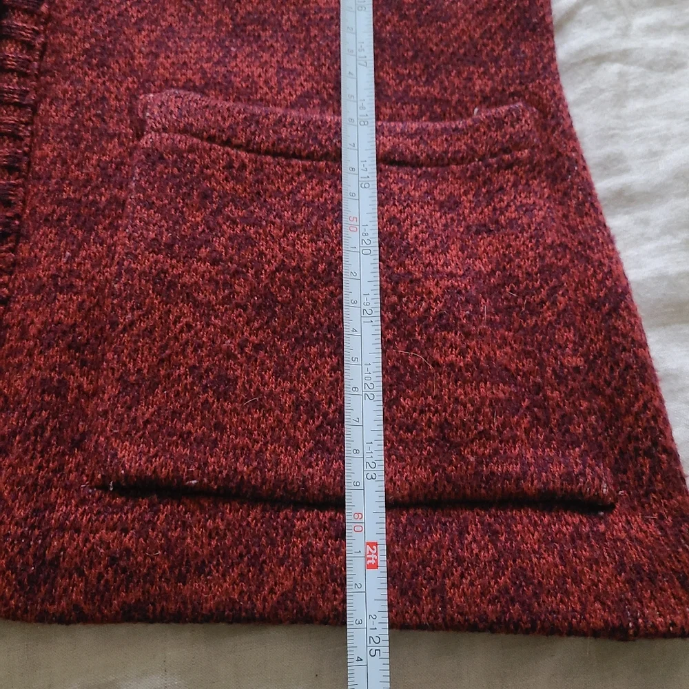 Vintage Eaton Women's L Jacket Acrylic Nordic Geometric Alpine Long Sleeves - Picture 13 of 13